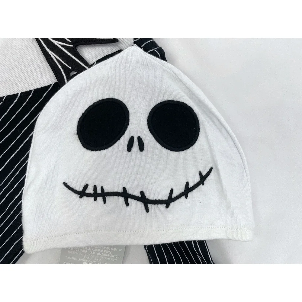 NWT Disney Store Jack Skellington Bodysuit Costume Hat Baby 9-12m Nightmare